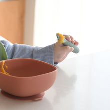 Load image into Gallery viewer, Beaba Silicone Pre-Spoons 2 Pack - Sage Green/Velvet Grey