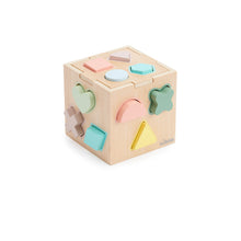 Load image into Gallery viewer, Bubble Wooden Shape Sorting Cube