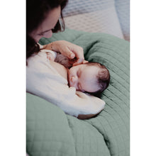 Load image into Gallery viewer, Beaba Big Flopsy Maternity & Nursing Pillow - Print Jersey Sage Green