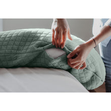 Load image into Gallery viewer, Beaba Big Flopsy Maternity & Nursing Pillow - Print Jersey Sage Green