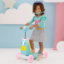 Load image into Gallery viewer, Skip Hop Zoo Ride On 3 in 1 Scooter - Unicorn
