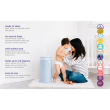 Load image into Gallery viewer, Ubbi Nappy Pail - Matte Black