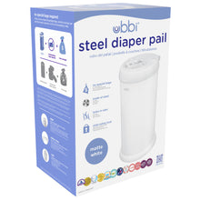 Load image into Gallery viewer, Ubbi Nappy Pail - Matte White