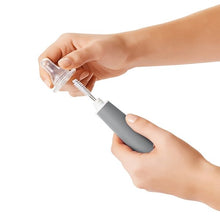 Load image into Gallery viewer, OXO Tot Bottle Brush with Detail Cleaner & Stand - Grey