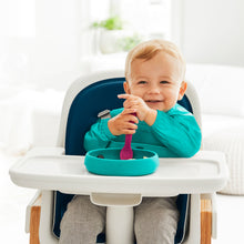 Load image into Gallery viewer, OXO Tot Sleeved Roll Up Bib - Teal