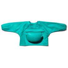 Load image into Gallery viewer, OXO Tot Sleeved Roll Up Bib - Teal