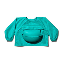 Load image into Gallery viewer, OXO Tot Sleeved Roll Up Bib - Teal