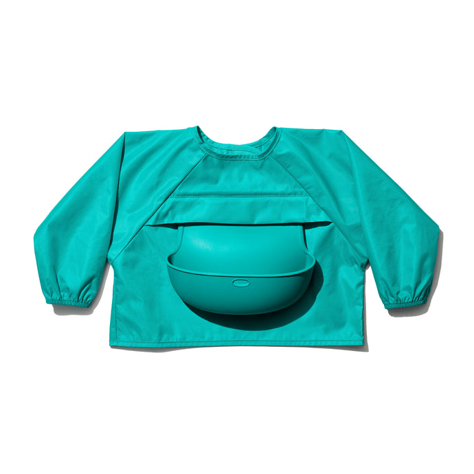 OXO Tot Sleeved Roll Up Bib - Teal