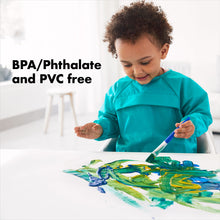 Load image into Gallery viewer, OXO Tot Sleeved Roll Up Bib - Teal