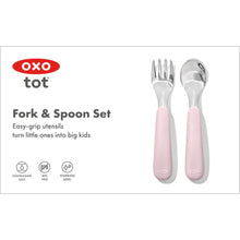 Load image into Gallery viewer, OXO Tot Fork &amp; Spoon Set - Blossom
