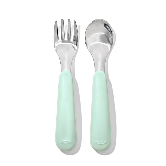 OXO Tot Fork & Spoon Set - Opal