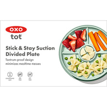 Load image into Gallery viewer, OXO Tot Stick &amp; Stay Suction Divided Plate - Opal
