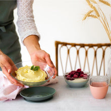Load image into Gallery viewer, Beaba Duralex Glass Meal Set With Soft Protective Suction Pad - Eucalyptus
