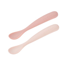 Load image into Gallery viewer, Beaba 1st Stage Silicone Spoons 2 Pack - Cotton Candy/Sorbet

