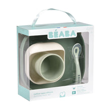 Load image into Gallery viewer, Beaba Silicone Suction Meal Set - Sage/Misty Green
