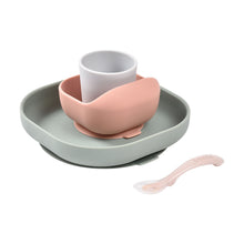Load image into Gallery viewer, Beaba Silicone Suction Meal Set - Eucalyptus
