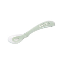 Load image into Gallery viewer, Beaba 2nd Stage Silicone Spoon - Misty Green
