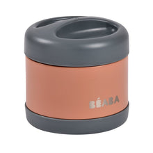 Load image into Gallery viewer, Beaba Thermo Portion Stainless Steel Isothermal Food Container 500 ml (terracotta / mineral grey)
