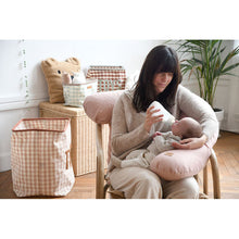 Load image into Gallery viewer, Beaba Big Flopsy Maternity &amp; Nursing Pillow - Print Linen Rose
