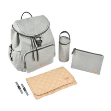 Load image into Gallery viewer, Beaba Vancouver Nappy Bag Backpack - Heather Grey
