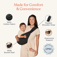 Load image into Gallery viewer, Ergobaby Upsie Sling Carrier - Onyx Black
