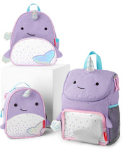 Load image into Gallery viewer, Skip Hop Zoo Mini Backpack with Reins - Narwhal
