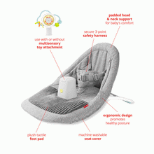 Load image into Gallery viewer, Skip Hop Silver Lining Cloud Upright Activity Floor Seat - Grey
