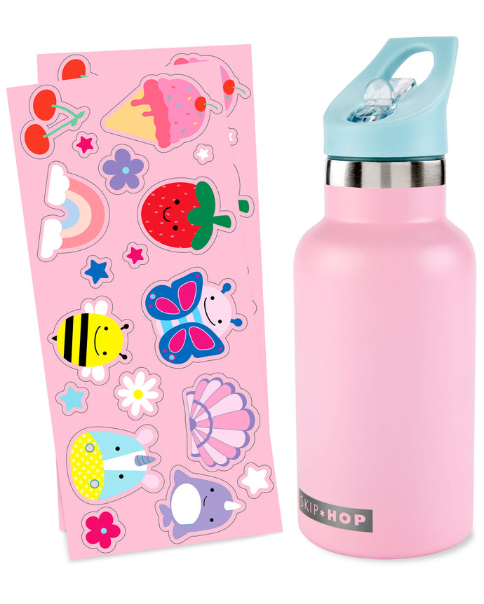 Skip Hop Stainless Steel Canteen Bottle - Pink