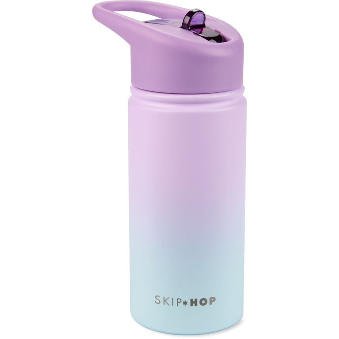 Skip Hop Wander Stainless Steel Water Bottle - Ombre Purple