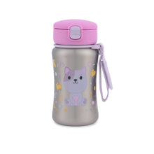 Load image into Gallery viewer, Skip Hop Besties Squad Stainless Steel Straw Bottle - Cat
