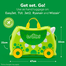 Load image into Gallery viewer, Trunki Ride On Luggage - Dudley the Dinosaur
