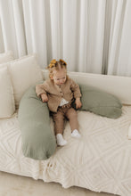 Load image into Gallery viewer, Theraline Muslin Maternity &amp; Nursing Pillow - Sage
