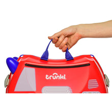 Load image into Gallery viewer, Trunki Glide Ride-on Luggage - Frank the Firetruck
