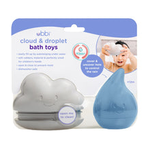 Load image into Gallery viewer, Ubbi Cloud and Droplet Bath Toys - Cloudy Blue
