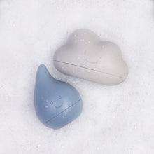 Load image into Gallery viewer, Ubbi Cloud and Droplet Bath Toys - Cloudy Blue
