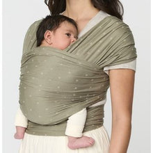 Load image into Gallery viewer, Ergobaby Aura Wrap Sustainably Sourced Knit Baby Wrap - Olive Diamonds
