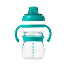 Load image into Gallery viewer, Oxo Tot Grow Soft Spout Cup with Removable Handles - Teal (2)
