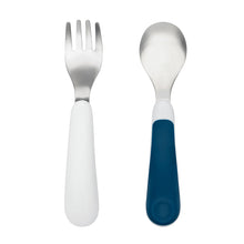 Load image into Gallery viewer, Oxo Tot Fork &amp; Spoon Set - Navy (1)
