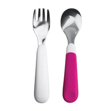 Load image into Gallery viewer, Oxo Tot Fork &amp; Spoon Set - Pink
