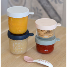 Load image into Gallery viewer, Beaba Glass Baby Food Storage Containers Set of 4 - Eucalyptus

