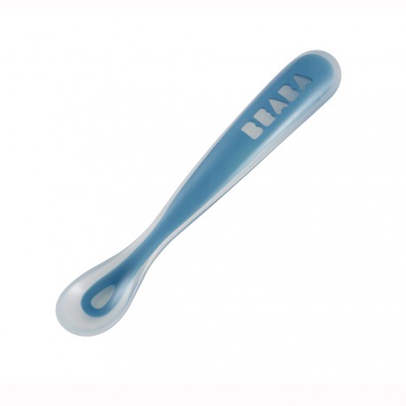 Beaba 1st Age Silicone Spoon - Blue