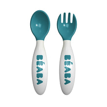 Load image into Gallery viewer, Beaba 2nd Stage Training Fork and Spoon - Blue (1)
