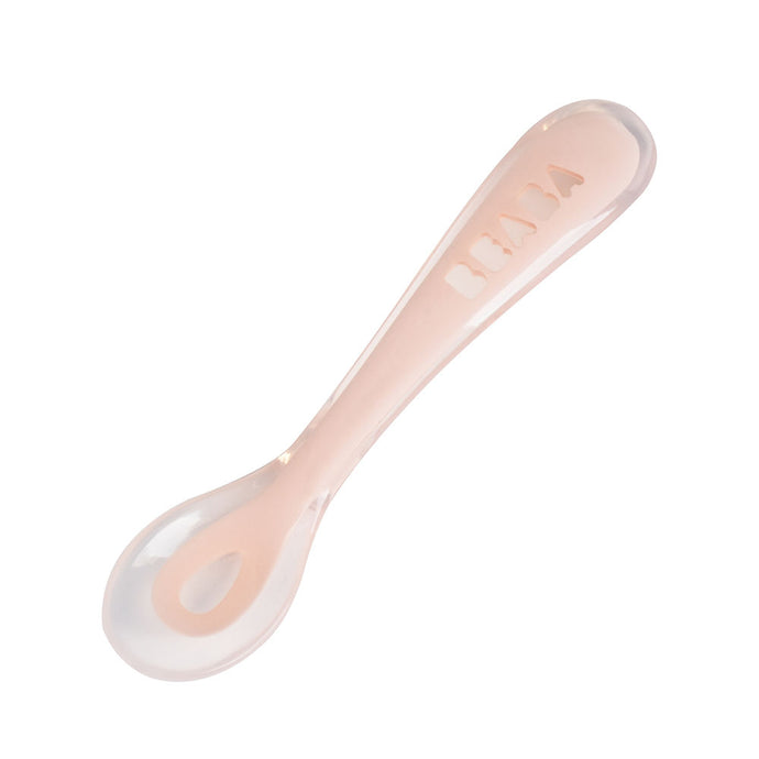 Beaba Beaba 2nd Stage Soft Silicone Spoon - Pink