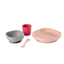Load image into Gallery viewer, Beaba Silicone Suction Meal Set - Pink (3)
