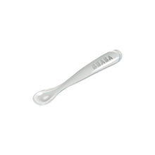 Load image into Gallery viewer, Beaba 1st Age Silicone Spoon - Grey
