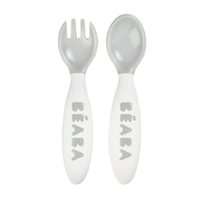 Load image into Gallery viewer, Beaba 2nd Stage Training Fork &amp; Spoon - Light Mist
