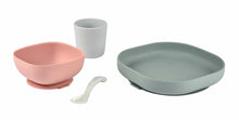 Load image into Gallery viewer, Beaba Silicone Suction Meal Set - Eucalyptus
