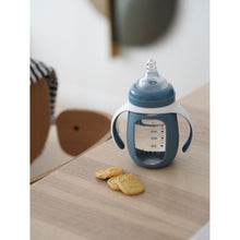 Load image into Gallery viewer, Glass Bottle with Silicone Protective Sleeve 210ml - Blue

