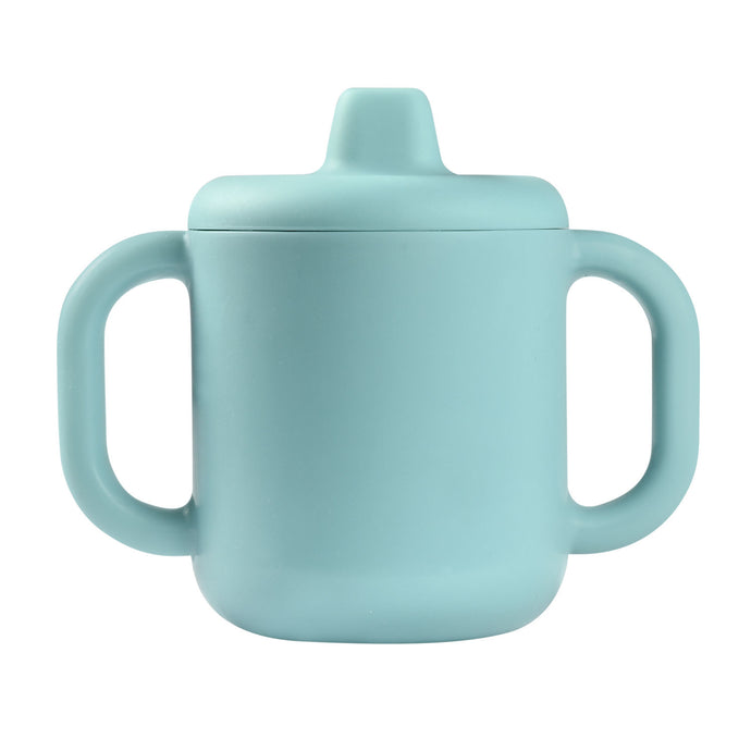 Beaba Silicone Learning Cup with Spout Lid - Blue