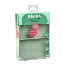 Load image into Gallery viewer, Beaba Silicone Suction Divided Plate - Sage Green
